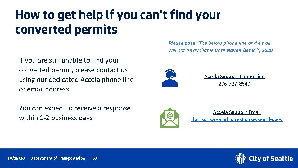 How to get help if you can’t find your converted permits Please note: The