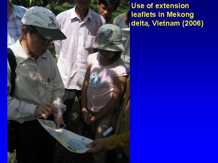 Use of extension leaflets in Mekong delta, Vietnam (2006) 