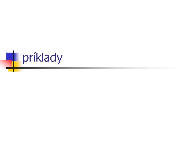 príklady 