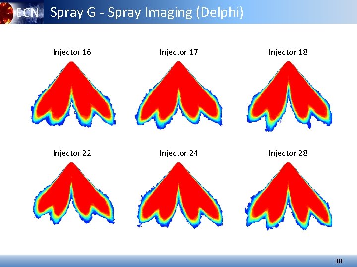 ECN Spray G - Spray Imaging (Delphi) Injector 16 Injector 17 Injector 18 Injector