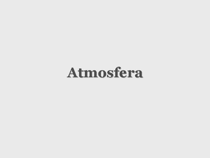 Atmosfera 