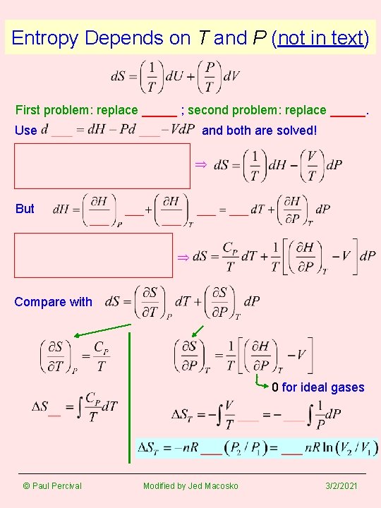 The Third Law Of Thermodynamics If The Entropy