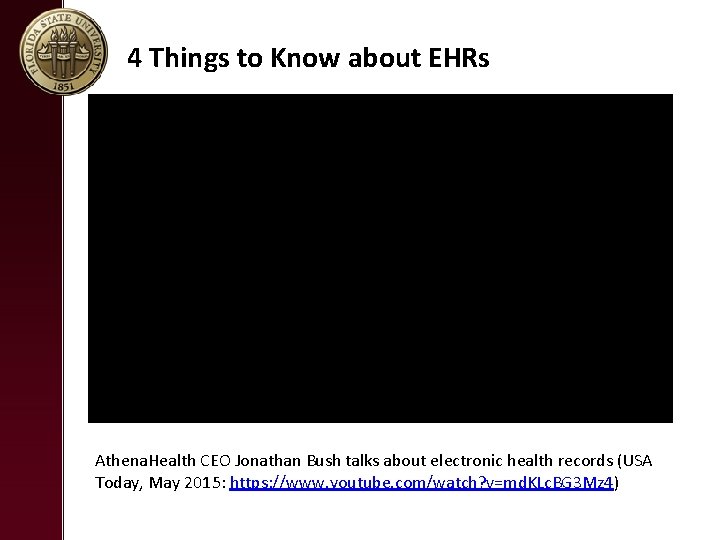 4 Things to Know about EHRs Athena. Health CEO Jonathan Bush talks about electronic