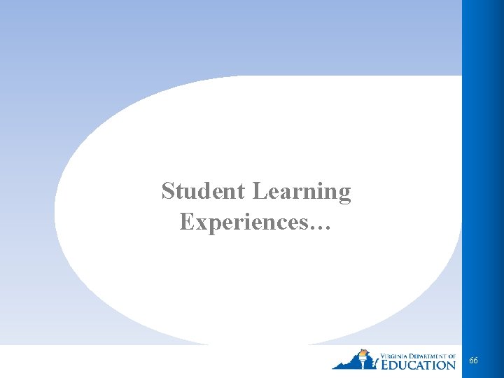 Student Learning Experiences… 66 