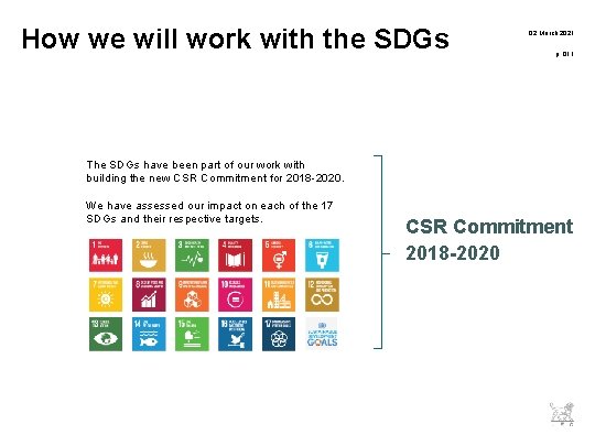 How we will work with the SDGs 02 March 2021 p. 011 The SDGs