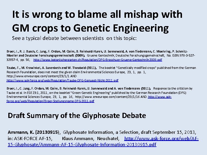 Biosafety Global Debate On Risks And Socioeconomic Benefits