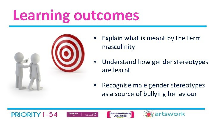 Learning outcomes • Explain what is meant by the term masculinity • Understand how