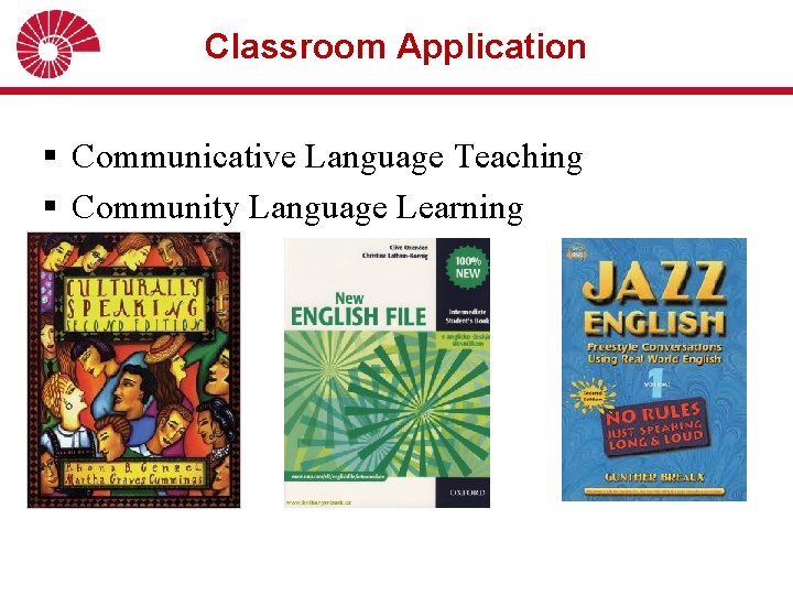 Classroom Application § Communicative Language Teaching § Community Language Learning 