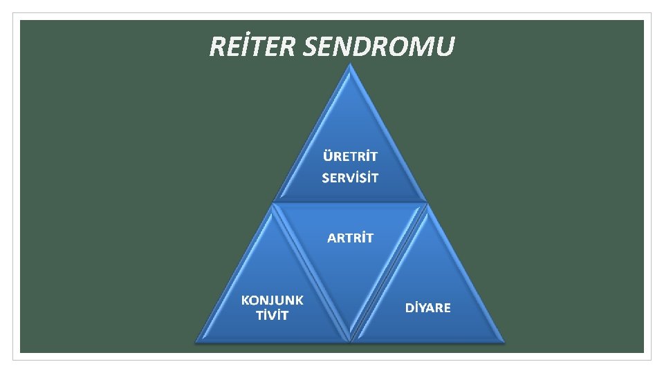 REİTER SENDROMU REİTER SENDROMU