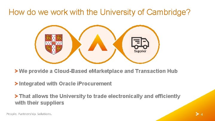 How do we work with the University of Cambridge? We provide a Cloud-Based e.