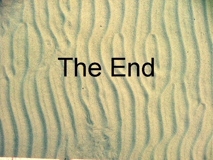 The End 