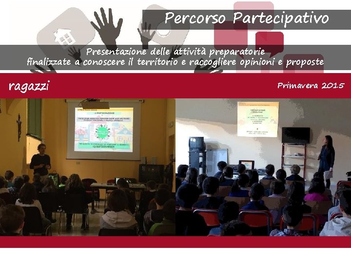 Percorso Partecipativo Presentazione delle attività preparatorie finalizzate a conoscere il territorio e raccogliere opinioni