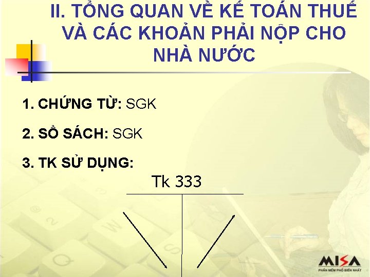 II. TỔNG QUAN VỀ KẾ TOÁN THUẾ VÀ CÁC KHOẢN PHẢI NỘP CHO NHÀ