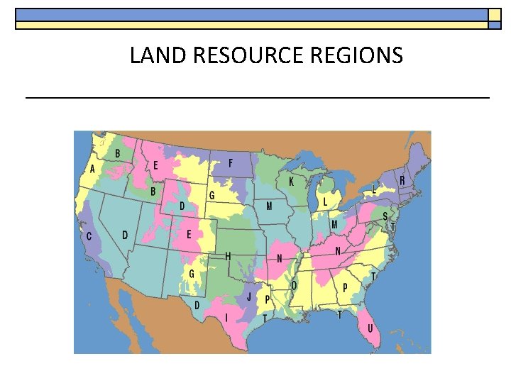 LAND RESOURCE REGIONS 