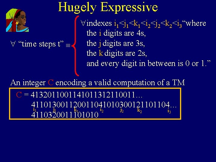 Hugely Expressive “time steps t” ≡ indexes i 1<j 1<k 1<i 2<j 2<k 2<i