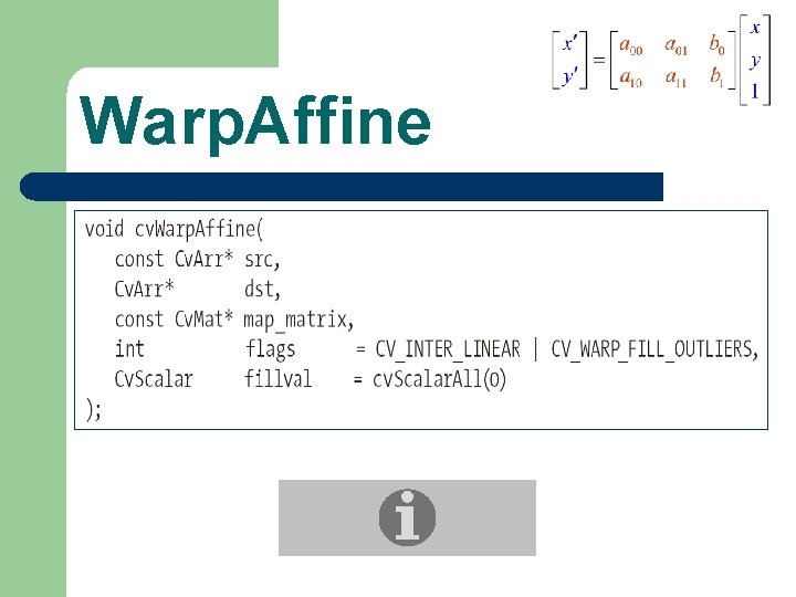 Warp. Affine 