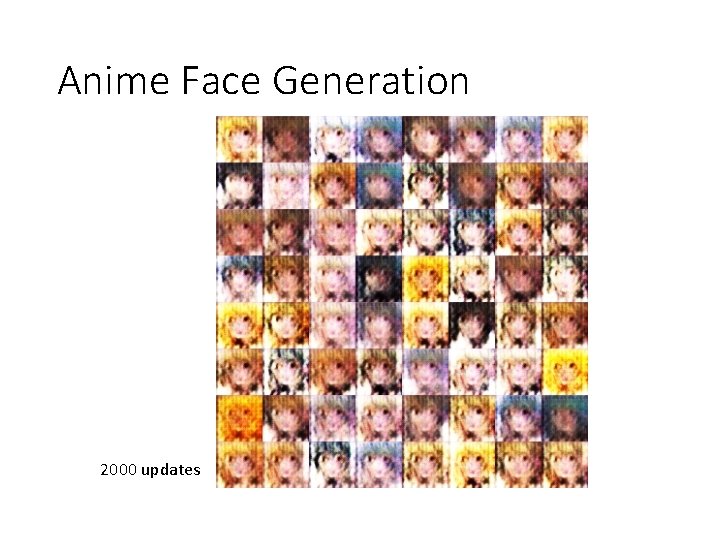 Anime Face Generation 2000 updates 