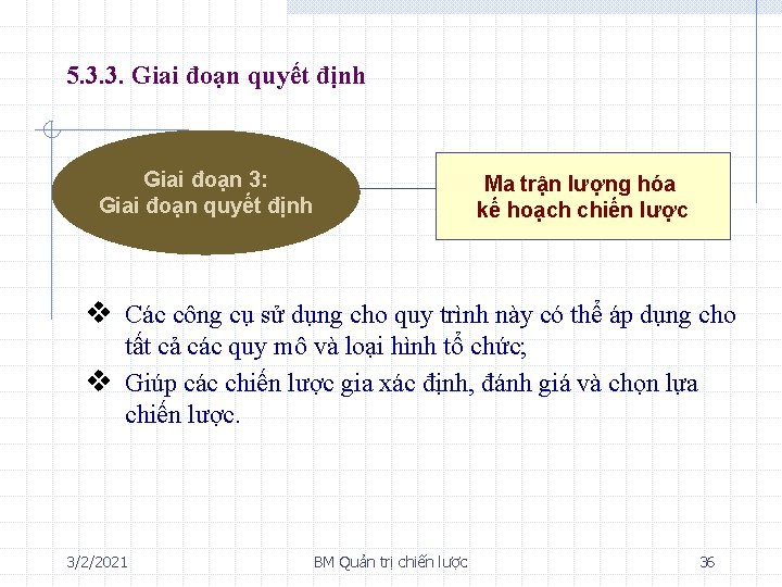 5. 3. 3. Giai đoạn quyết định Giai đoạn 3: Giai đoạn quyết định