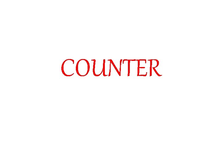 COUNTER 