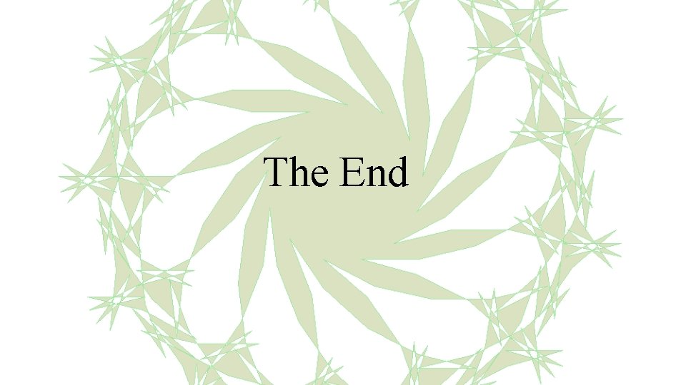 The End 