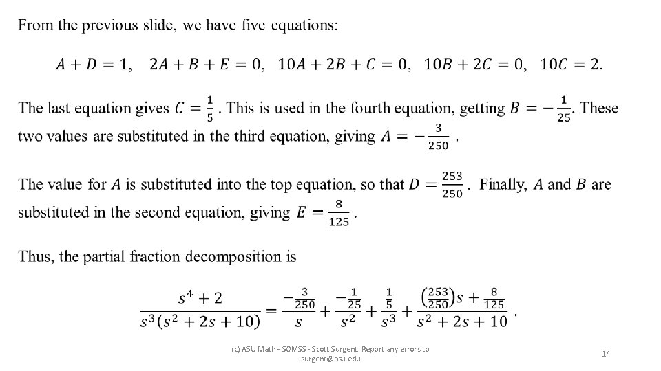  (c) ASU Math - SOMSS - Scott Surgent. Report any errors to surgent@asu.