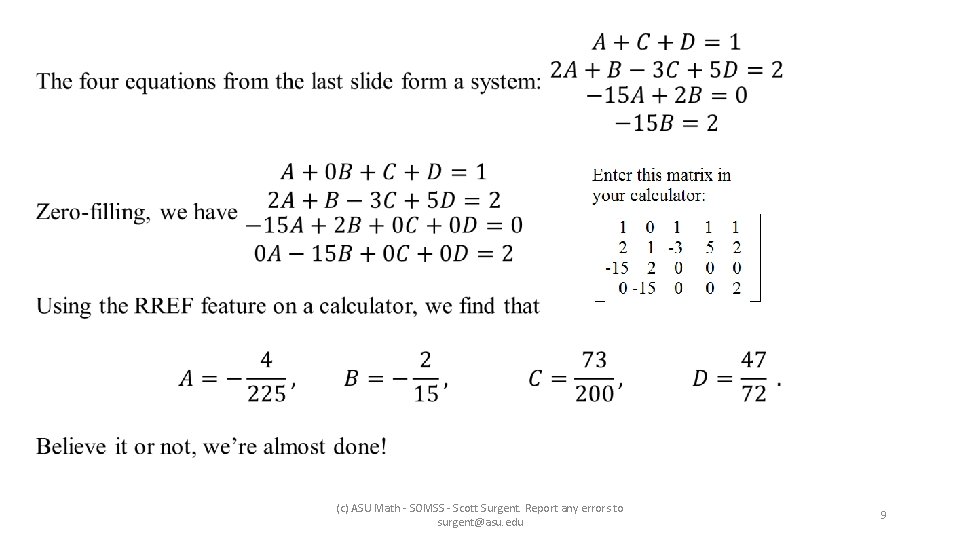  (c) ASU Math - SOMSS - Scott Surgent. Report any errors to surgent@asu.