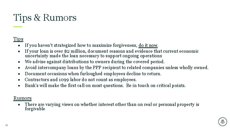 Tips & Rumors Tips If you haven’t strategized how to maximize forgiveness, do it Tips & Rumors Tips If you haven’t strategized how to maximize forgiveness, do it