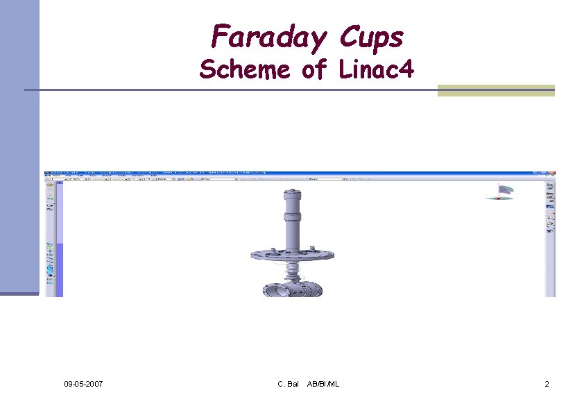 Faraday Cups Scheme of Linac 4 09 -05 -2007 C. Bal AB/BI/ML 2 