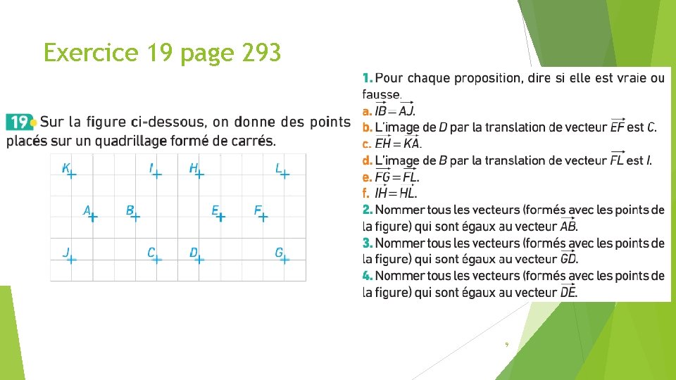 Exercice 19 page 293 9 