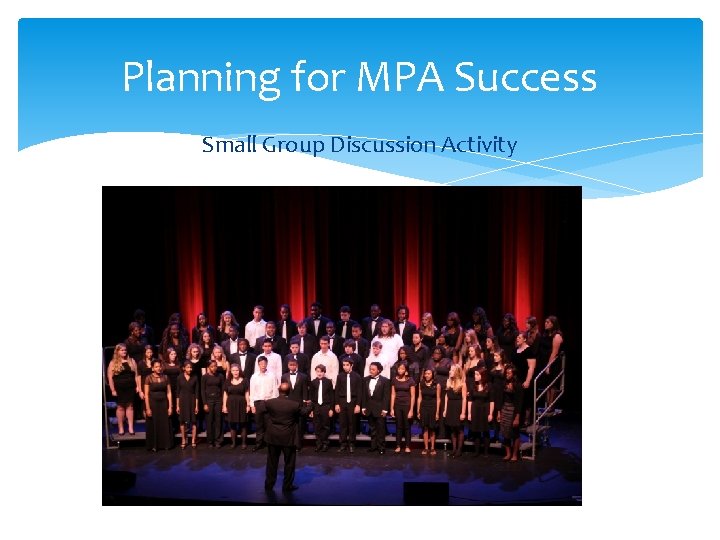 Planning for MPA Success Small Group Discussion Activity 