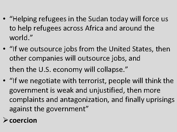  • “Helping refugees in the Sudan today will force us to help refugees