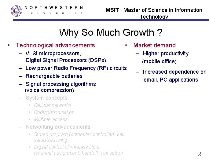 MSIT | Master of Science in Information Technology Why So Much Growth ? •