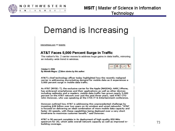MSIT | Master of Science in Information Technology Demand is Increasing 73 