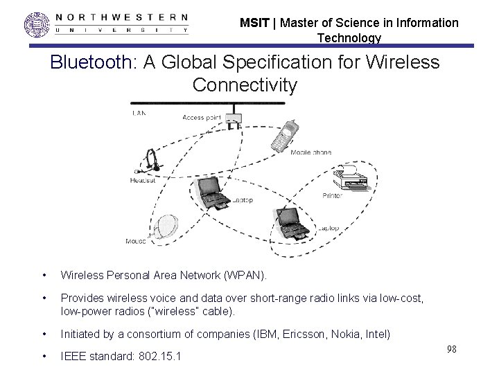 MSIT | Master of Science in Information Technology Bluetooth: A Global Specification for Wireless