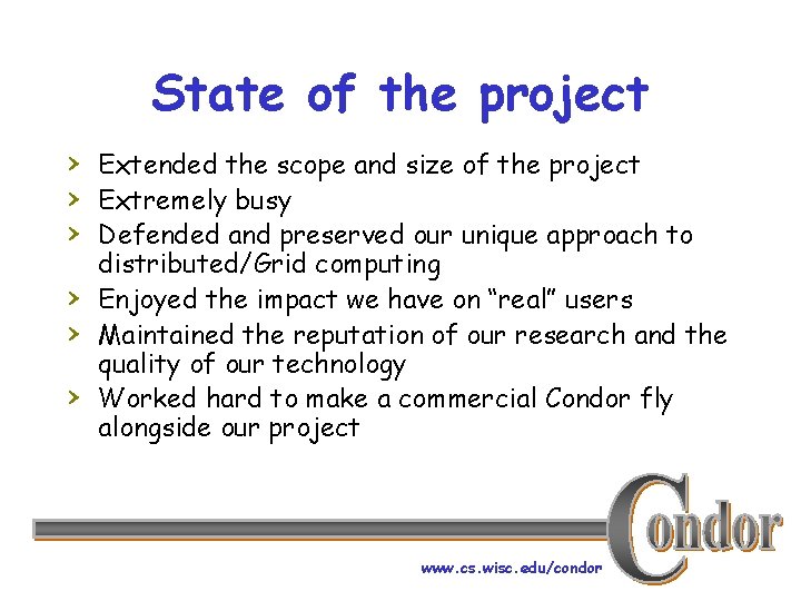 State of the project › Extended the scope and size of the project ›