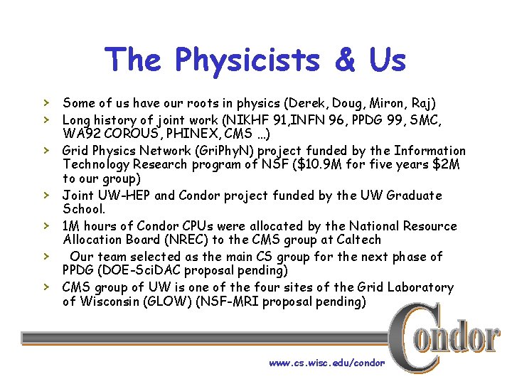 The Physicists & Us › Some of us have our roots in physics (Derek,