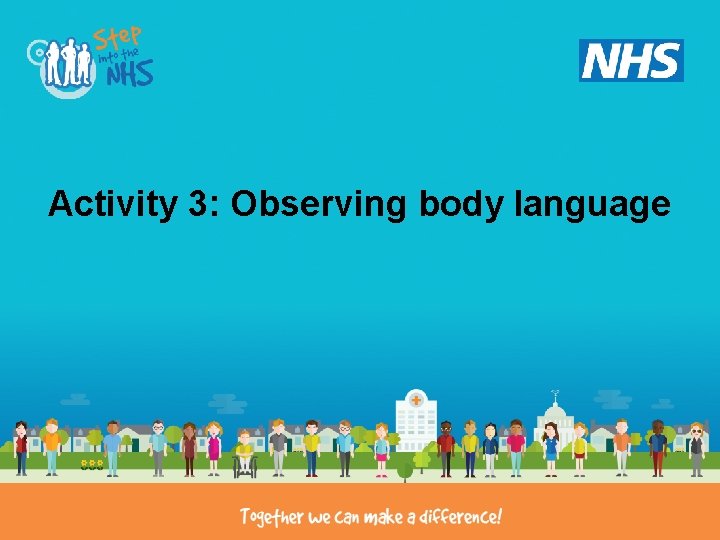 Activity 3: Observing body language 