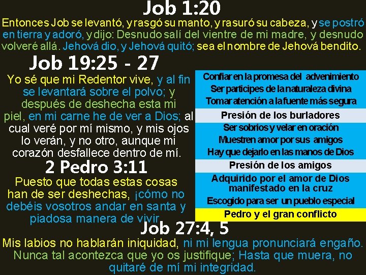 Job 1: 20 Entonces Job se levantó, y rasgó su manto, y rasuró su