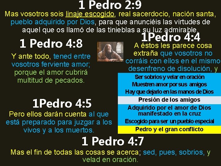 1 Pedro 2: 9 Mas vosotros sois linaje escogido, real sacerdocio, nación santa, pueblo 1 Pedro 2: 9 Mas vosotros sois linaje escogido, real sacerdocio, nación santa, pueblo