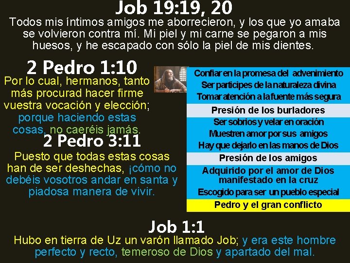 Job 19: 19, 20 Todos mis íntimos amigos me aborrecieron, y los que yo