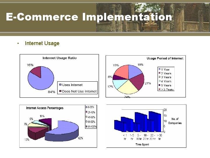 E-Commerce Implementation • Internet Usage 