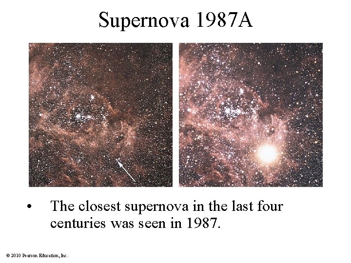 Supernova 1987 A Insert TCP 6 e Figure 17. 18 • The closest supernova