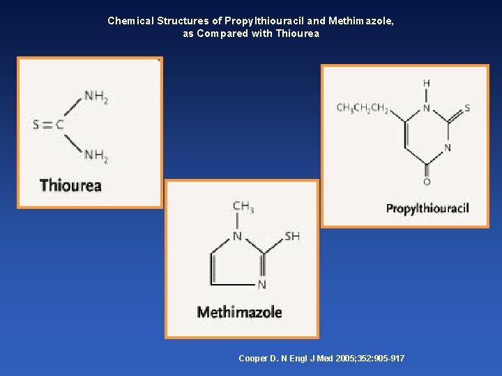 Chemical Structures of Propylthiouracil and Methimazole, as Compared with Thiourea Cooper D. N Engl