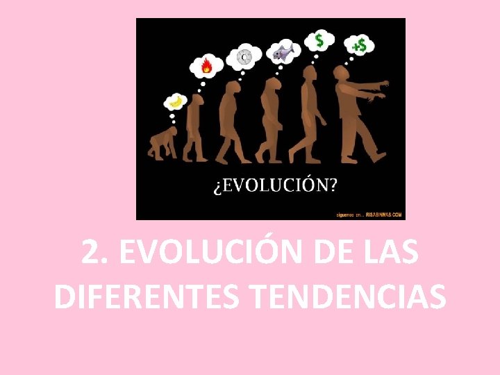 2. EVOLUCIÓN DE LAS DIFERENTES TENDENCIAS 