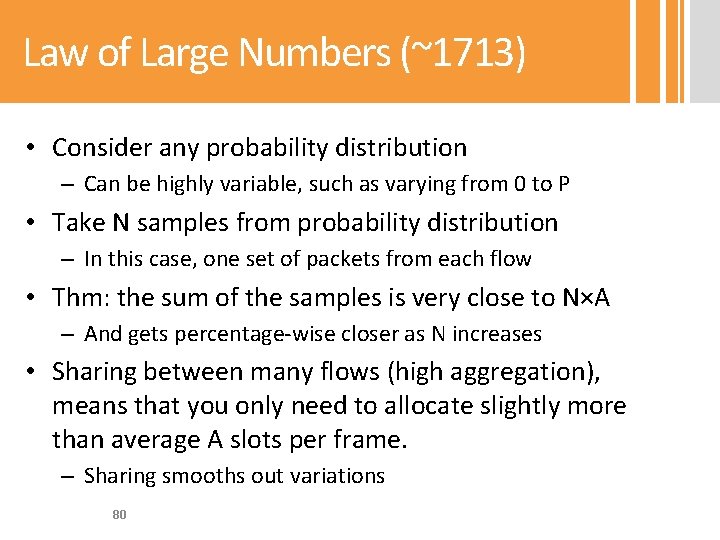 Law of Large Numbers (~1713) • Consider any probability distribution – Can be highly