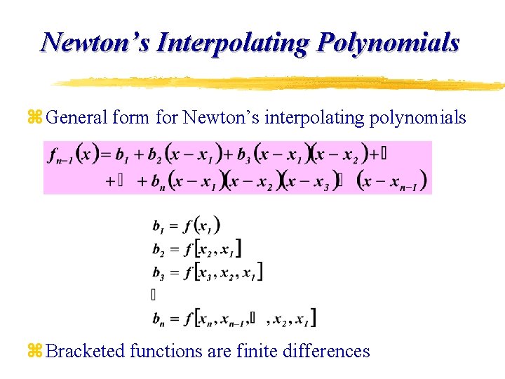 Chapter 14 Polynomial Interpolation Interpolation Extrapolation Interpolation Data