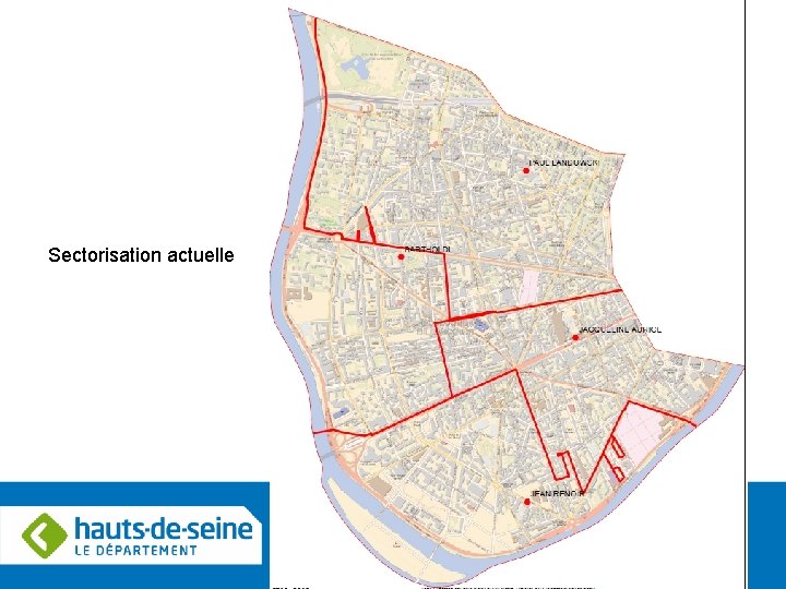 Sectorisation actuelle 