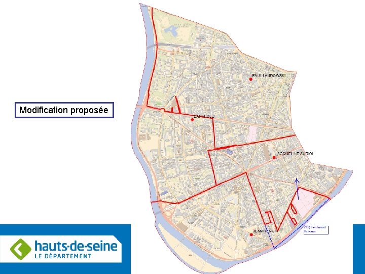 Modification proposée 