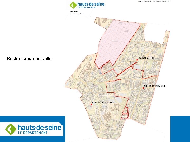 Sectorisation actuelle 