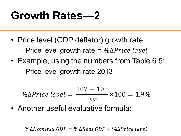 Growth Rates— 2 • 